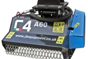 C4 Mini Excavator Flail Head - A60/80 - 1 to 3 Tonne Excavator