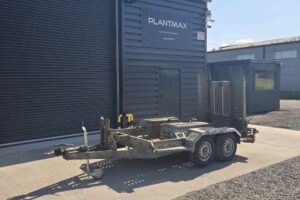 Brian James twin axle plant trailer, *Digadoc* 1.5 2 ton, - SKU 2043