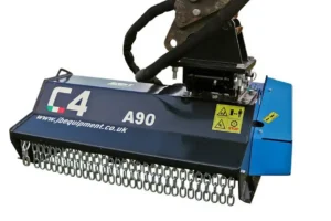 C4 Excavator Flail Head - A90 - 2.5 to 3 Tonne Excavator